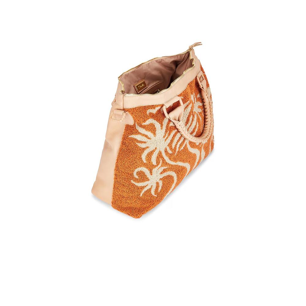 CLEOBELLA Breezy Palms Weekender Bag Moccasin NWT Sold Out - Picture 16 of 16